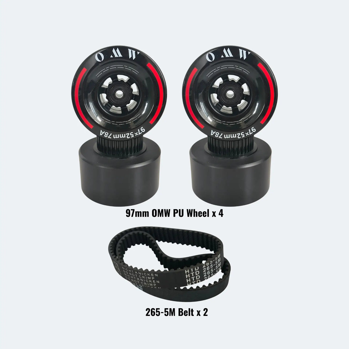 OMW 97mm Polyurethane Wheel Set