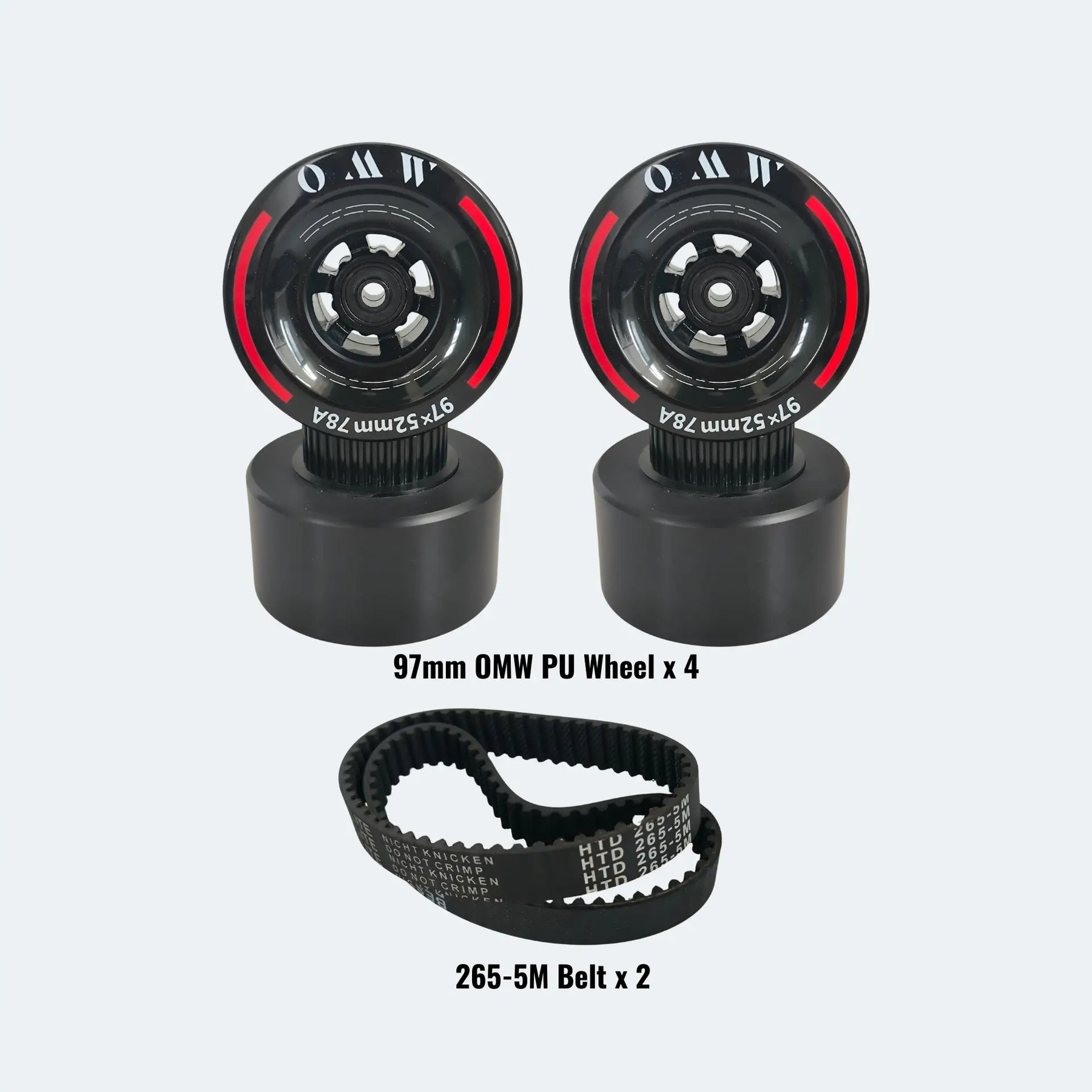 OMW 97mm Polyurethane Wheel Set