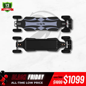 OMW Cavalry Long Range Street/All-Terrain Carbon Electric Skateboards Suitable for Heavy Riders