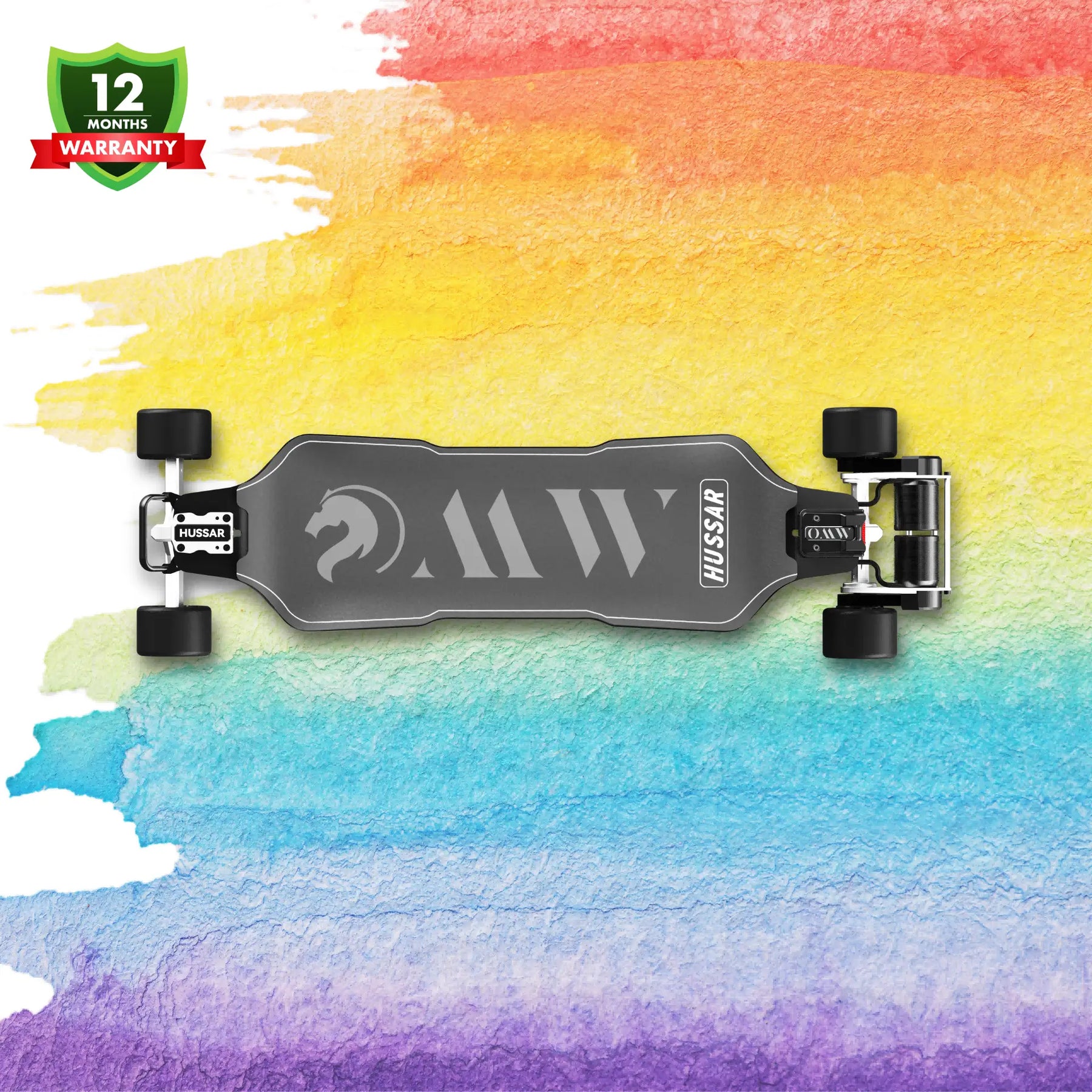 OMW Hussar Street/All-terrain Flexible Electric Skateboards with CNC Colored Trucks