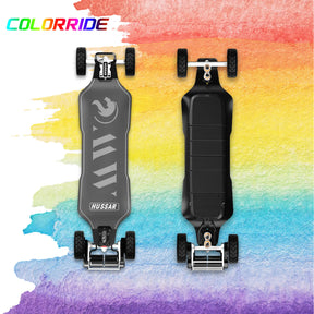 OMW Hussar Street/All-terrain Flexible Electric Skateboards with CNC Colored Trucks
