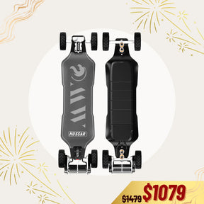 OMW Hussar Street/All-Terrain Carbon Flexible Electric Skateboards Suitable for Beginners